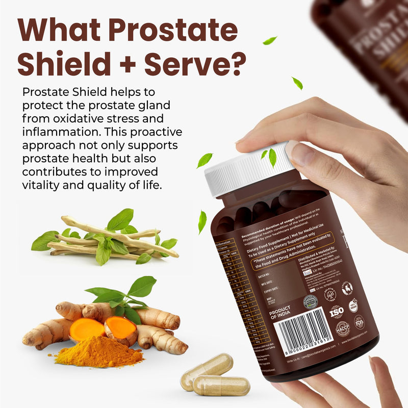 [Australia] - BioVitalia prostate protection capsules - high dosage with turmeric, linseed, green tea, lycopene, pumpkin seeds, pygeum bark, betasitosterol, nettle leaf | Prostate Health – Vegan – 60 Capsules 