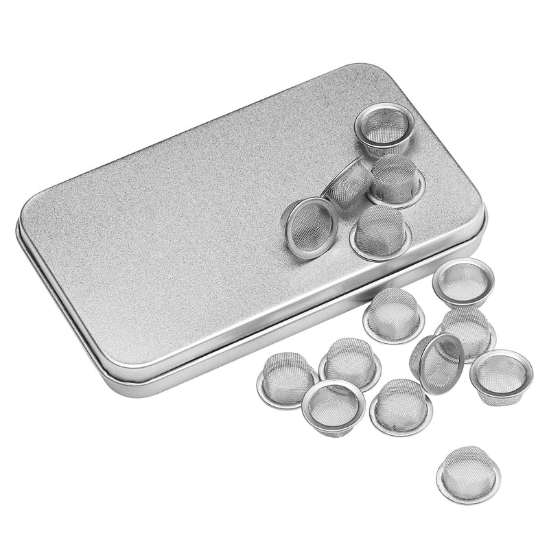 [Australia] - 15pcs 0.5 Inch Premium Diameter Stainless Steel Pipe Screens with Storage Box 