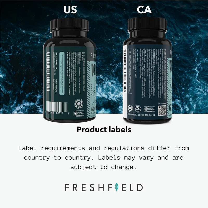 [Australia] - Freshfield Prenatal Omega 3 DHA Supplement: Fish Oil Replacement, Algae Oil, Vegan Friendly Supports Lactation & Brain Development. Mercury Free, Carbon Neutral, Plastic Negative (Prenatal 60) 