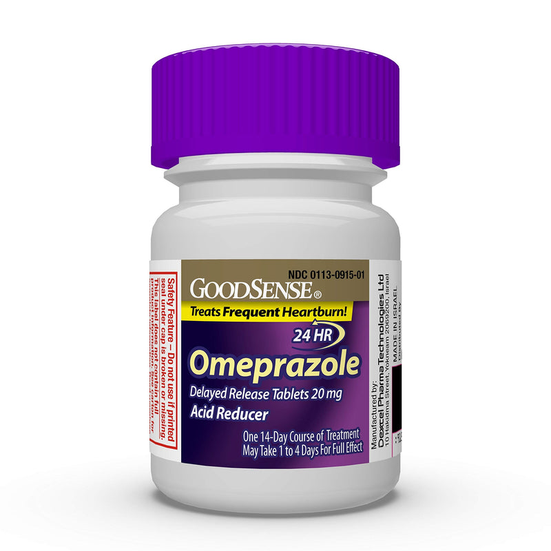 [Australia] - GoodSense Omeprazole Delayed Release Tablets 20 mg, Stomach Acid Reducer for Frequent Heartburn Treatment, 14 Count (Pack of 3) Original 14 Count (Pack of 3) 