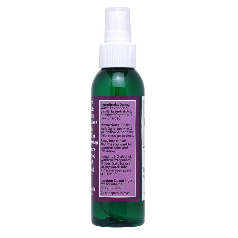 Lavender Sleep Spray for Pillows, Linens & Pajamas – Natural Calming Lavender & Vanilla Aromatherapy Mist with Amethyst & Reiki Energy. Deep Sleep + Bedtime Relaxation for Adults & Kids. 4 Ounce (2) Vanilla (2 Pack)