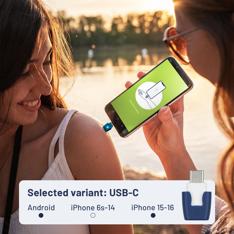 [Australia] - heat it - Smartphone-Powered Insect Bite Healer - Chemical-Free Relief from Itching & Pain just with Concentrated Heat - for iPhone 15/16 & Android (USB-C) iPhone 15/16 & Android (USB-C) 