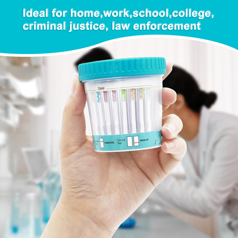 [Australia] - 12 Panel Multi-Drug Urine Test, Compact Cup for Home Rapid Test (MTD, OXY, MDMA, THC, BUP, BAR, MTD, AMP, BZO, MOR, COC, MET), 99% Accurate Results in 5 Minutes, 6 PACK 
