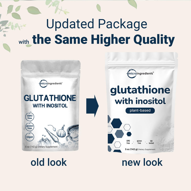 [Australia] - Glutathione Supplement, Pure Glutathione Reduced Powder with Inositol, 5 Ounce (9 Months Supply), 2 in 1 Formula, Powerful Ingredients for Antioxidants, Supports Liver Function, Vegan 