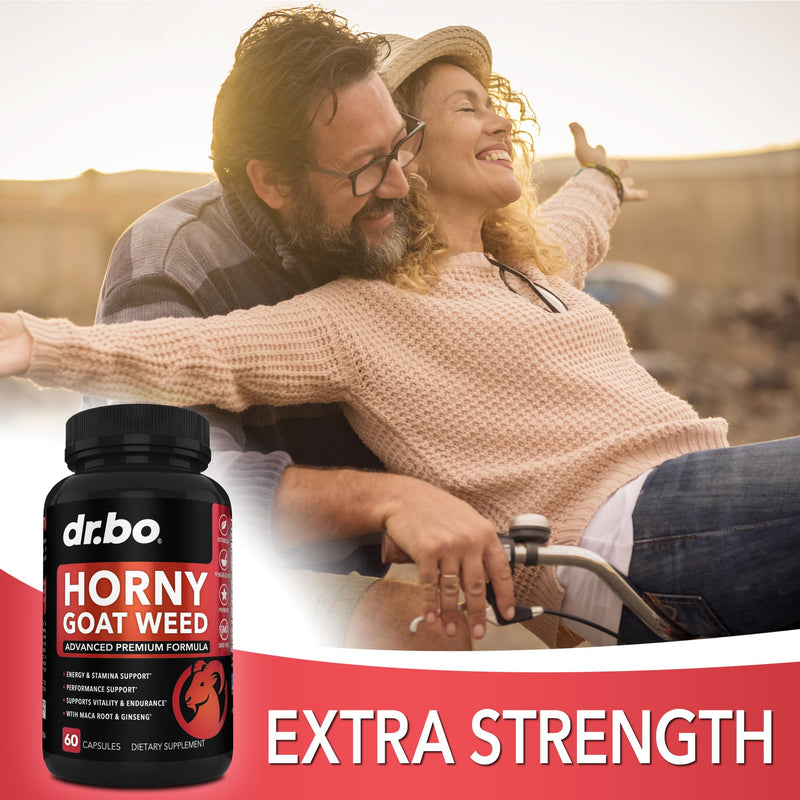 [Australia] - Horny Goat Weed For Men and Women - 1590mg Extra Max Male Enhancement, Stamina, Endurance, Performance - Maca Root, Tribulus, Muira Puama, L Arginine Ginseng Hornygoatweed for Men & Women - 60 Pills 