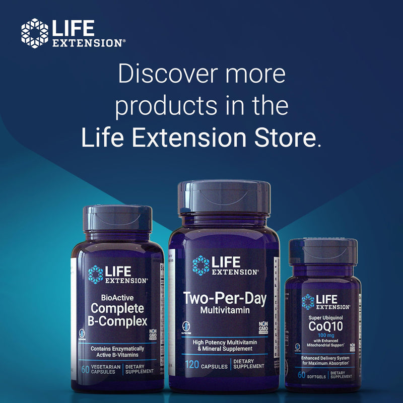 Life Extension Optimised Folate, 5-MTHF, high dose, 100 Vegan Tablets, Vegetarian, Gluten-Free, Soy-Free, Non-GMO