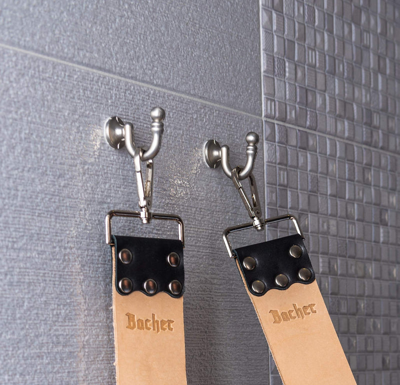 [Australia] - BACHER Premium leather strop for sharpening razors set with polishing paste for strops (REGULAR: 56.5x5 cm) - Accessories for razors Barber Regular: 56.5x5 cm 