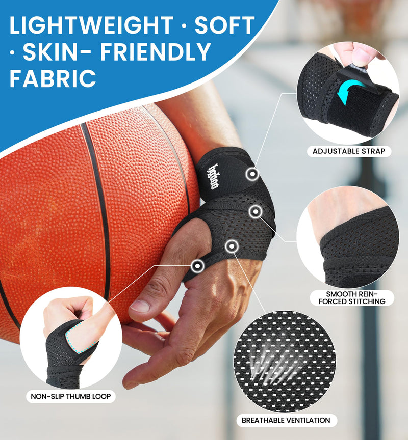 2-Pack Ultra-Thin Wrist Braces, Breathable Comfort Mesh Fabric Support for Pain Relief - Ideal for Carpal Tunnel, Tendonitis, Sports, Fitness and Daily Use - Adjustable Wrist Support (Black) Black