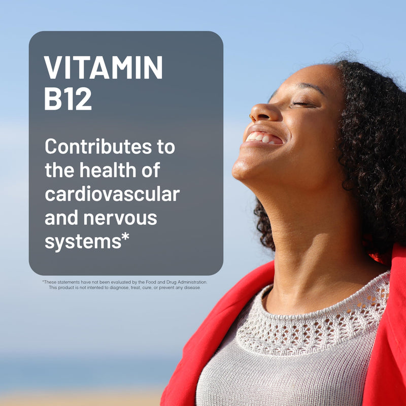 NatureWise Vitamin B12 1000 mcg - Dietary Supplement for Supporting Energy Metabolism, Mental Clarity, Nervous System Health - Easy-to-Swallow, Soy & Gluten-Free - 60 Softgels[60-Day Supply] Unflavored 60 Count (Pack of 1)