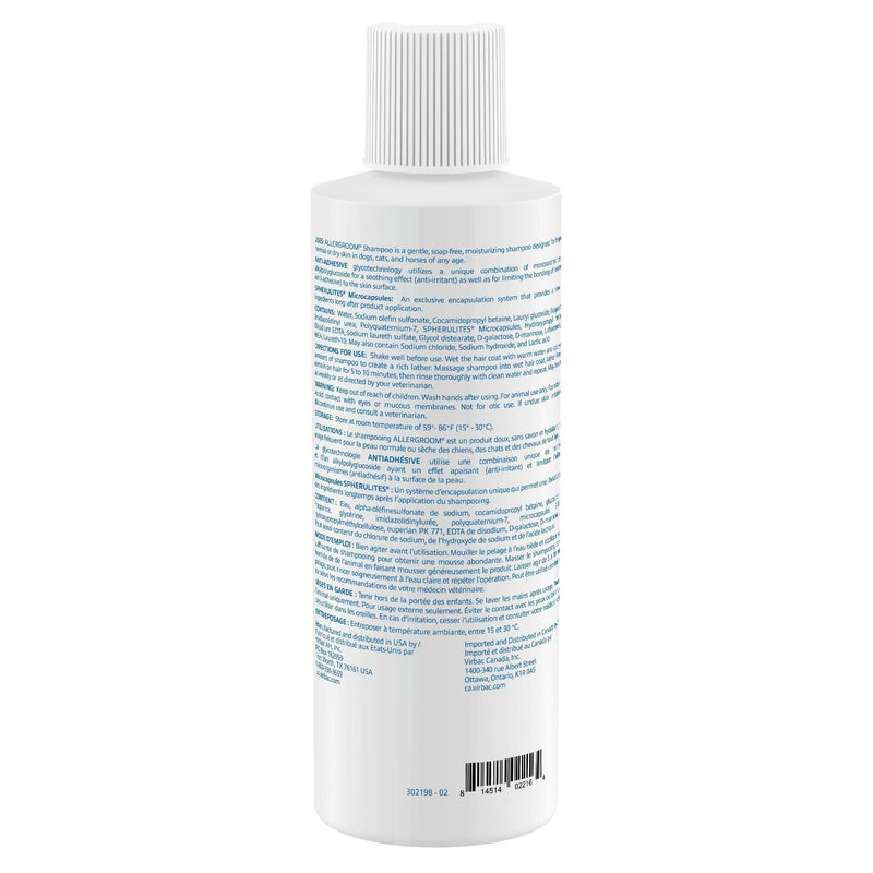Virbac Allergroom Pet Shampoo For Dogs, Cats & Horses (16 oz) - For Normal or Dry Skin - PawsPlanet Australia
