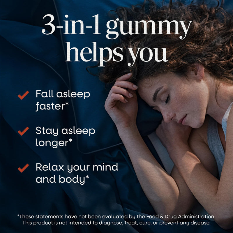 Nature's Way Sleep Well Melatonin Gummies, Adult Sleep Support Gummy*, 90ct | Fall Asleep Faster*, Sleep Support Gummy with Melatonin, Ashwagandha and Magnesium*, Berry Flavored 90 Count (Pack of 1)
