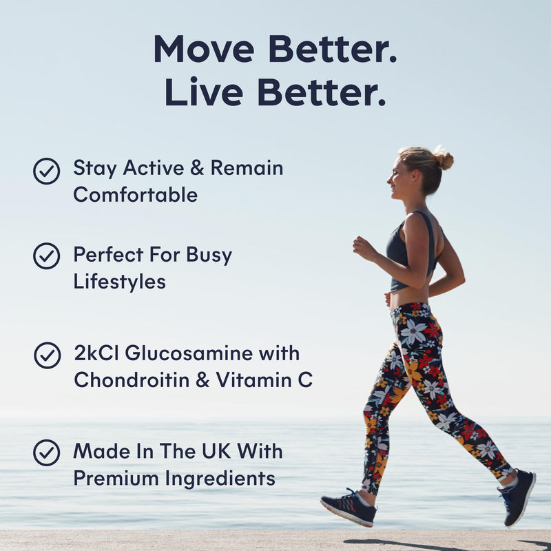 Purolabs Glucosamine Complex – High Strength Glucosamine & Chondroitin with Vitamin C – Advanced Joint Care Supplements for Women & Men to Support Mobility & Flexibility – 90 Capsules