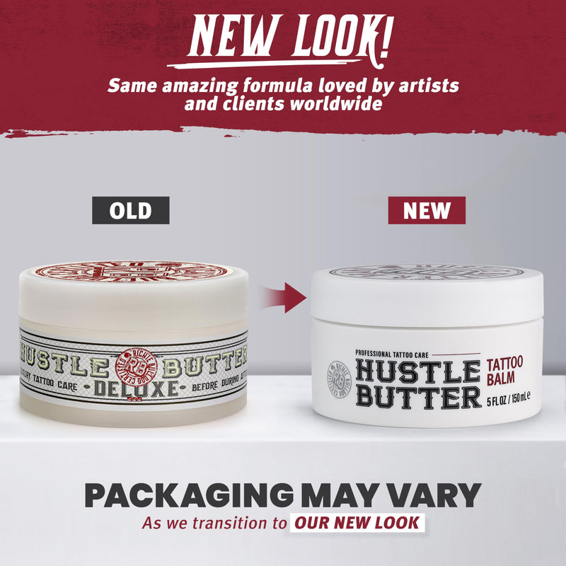 [Australia] - Hustle Butter Tattoo Aftercare 5oz Tattoo Balm, Heals + Protects New Tattoos and Rejuvenates Older Tattoos - 100% Vegan Cream No-Petroleum Tropical 5 Ounce (Pack of 1) 