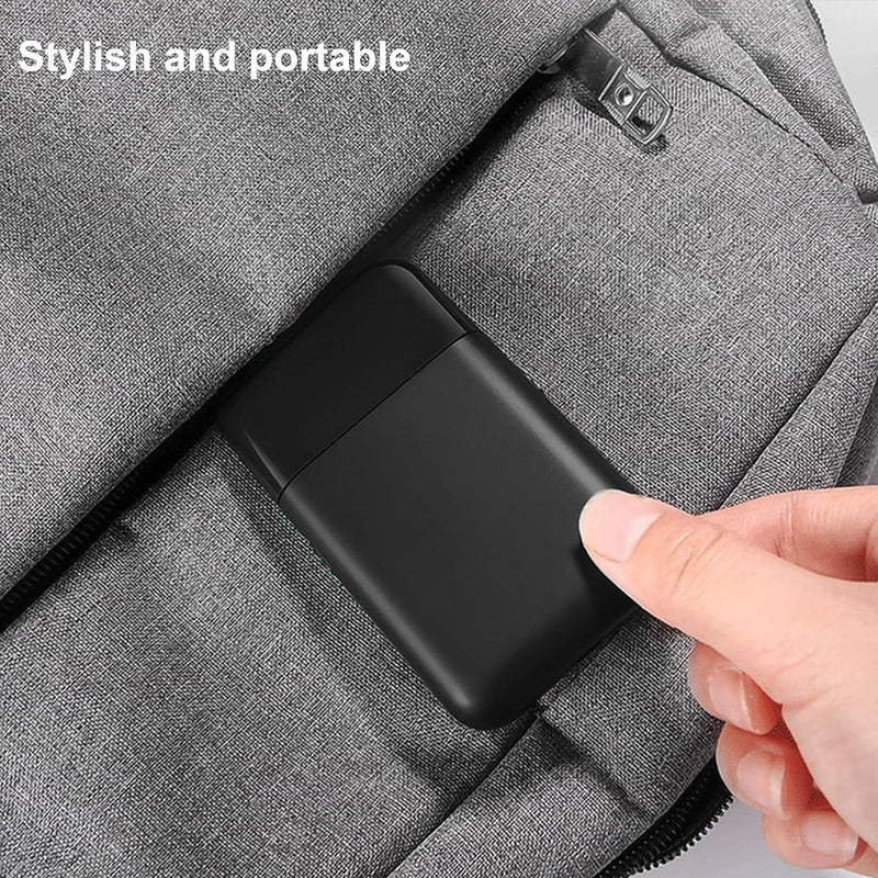 Foil Shaver for Men Multifunction Stubble Trimmer with Pop-Up Sideburn Razor Cordless USB Rechargeable Mini Travel Shaver for Beards & Facial Hair Black