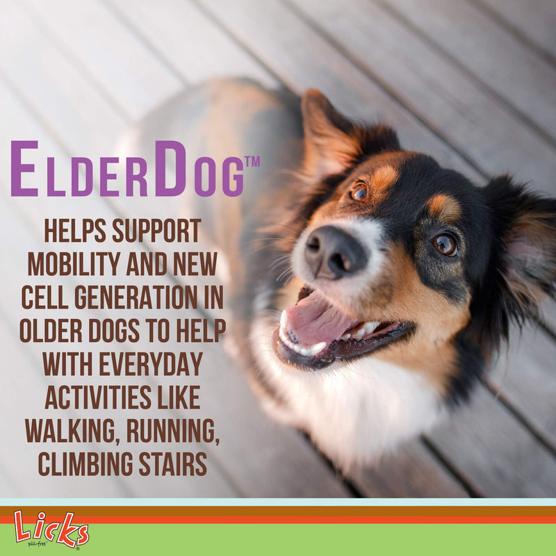ElderDog - Older Dog Vitamins and Supplements - Joint & Immune Support Supplements for Dogs - Dog Coat & Digestion Supplement for Senior Dogs - Gel Packets - Roasted Chicken, 30 Use - PawsPlanet Australia