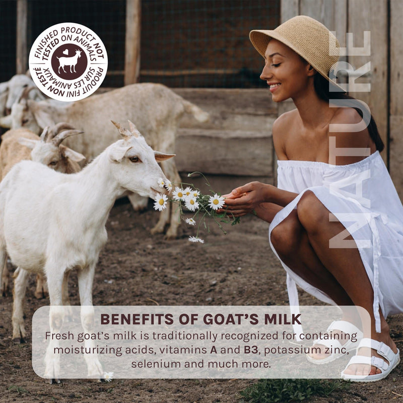 Nature Goat Milk Bar Soap, ORIGINAL, 5 oz (141 g), With Fresh Goat Milk, Vitamin A, B3, Potassium, Zinc & Selenium, Moisturizing & Gentle Cleansing 5 Ounce (Pack of 1)