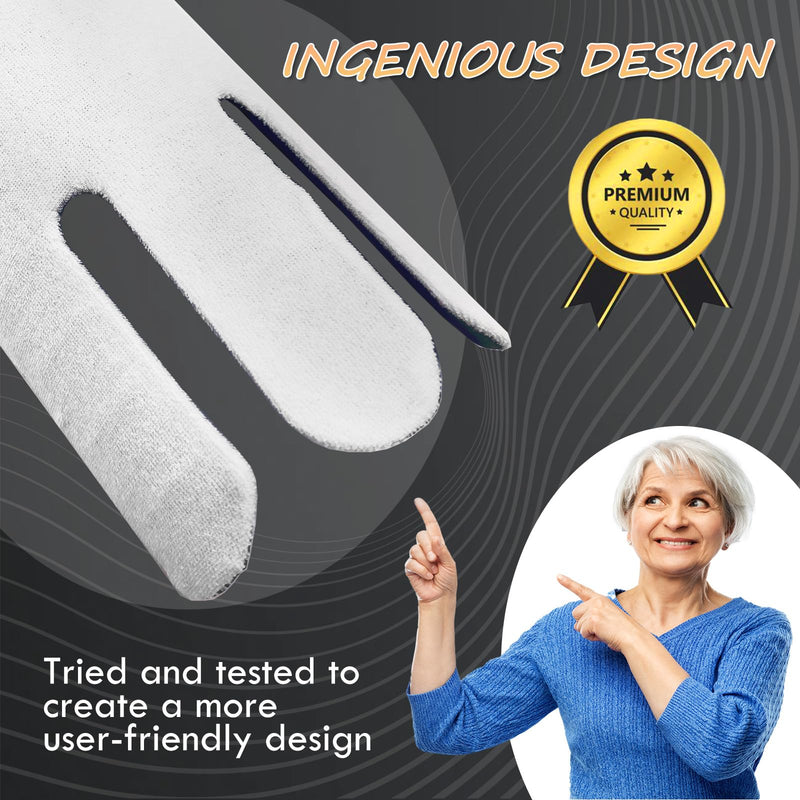 [Australia] - Sock Aids for Putting On Socks, Wide Sock Aid, Sock Aid Device for Seniors, Disabled, Pregnant, Sock Helper Aid Tool Easy On and Off, Sock Assistant Device Bending, Soft Sock Puller Aid（L） L 