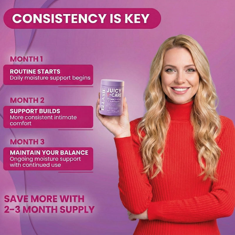 Juicy V Care Capsules Supplement Vaginal Moisture Support and Hormonal Activity Support Biotin for Normal Mucous Membranes Vitamin B6 Zinc Sea Buckthorn Maca Fenugreek Saffron 60 Vegan Caps
