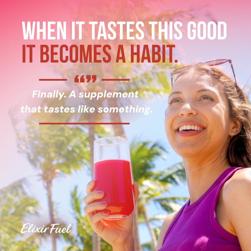 Tropical Dust™ Watermelon Electrolyte Powder | 15 Vitamins & Minerals | Full B-Complex | Magnesium Glycinate | 30 Sachets | 8g | Zero Sugar | Vegan | Daily Supplement