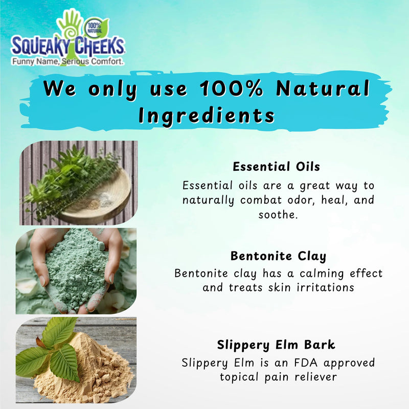 Squeaky Cheek Organic Talc-Free Unscented Dusting Powder (5oz) - Gentle, Nourishing, Fragrance-Free for Sensitive Skin