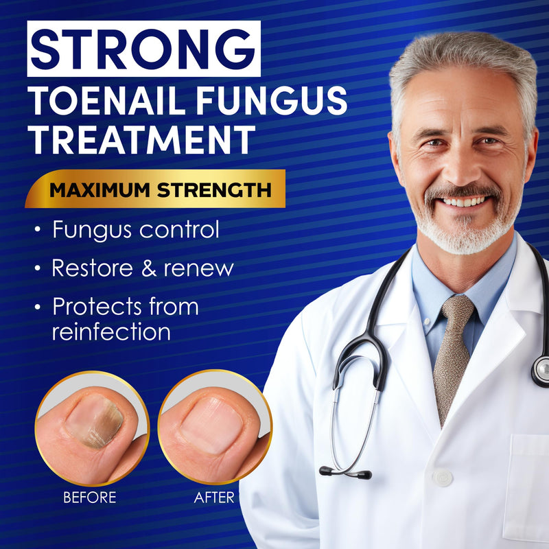 Toenail Fungus Treatment Extra Strength – VTROUY 2 Bottle Nail & Toe Solution with Undecylenic Acid 25% and Tea Tree Oil 15ml 2Pcs