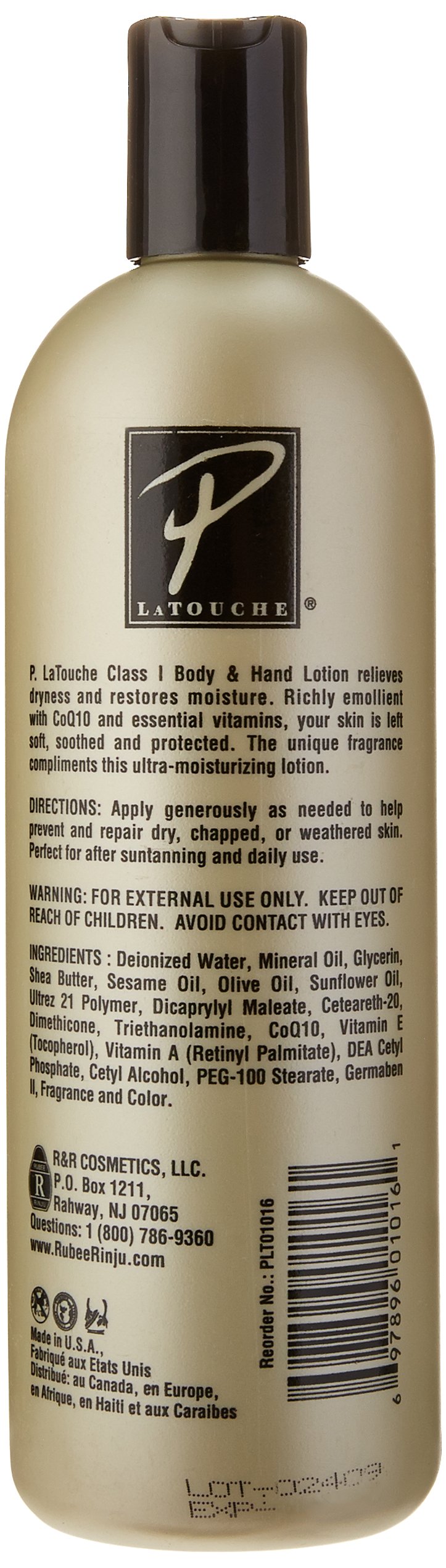 Pierre La TOUCHE Body and Hand Lotion, 16 Ounce (SG_B000TBZDR0_US) 16 Fl Oz (Pack of 1)