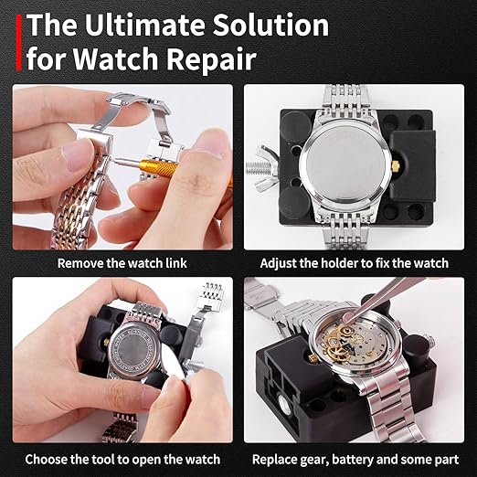 Watch Band Tool Kit - Watch Link Remover, Spring Bar Tool Set for Watch Repair and Watch Band Replacement