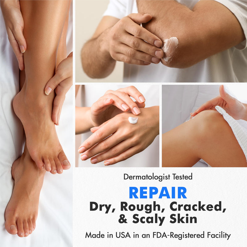 Ebanel Set of Salon Grade Callus Remover for Feet Gel + 40% Urea Foot Cream | Dry Cracked Heel Repair with Salicylic Acid, Epsom Salt, Helps Soften and Smooth Calluses and Rough Skin for Baby-Soft Feet 13.1 Ounce (Pack of 1)