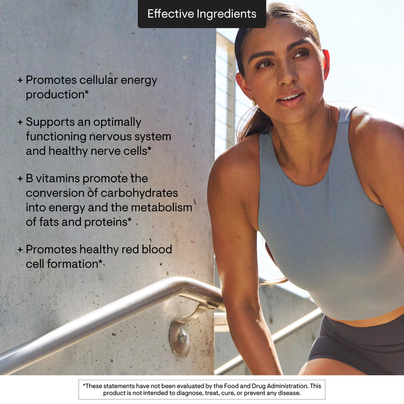 Thorne Basic B Complex, 8 Active B Vitamins & Choline, 60 Capsules