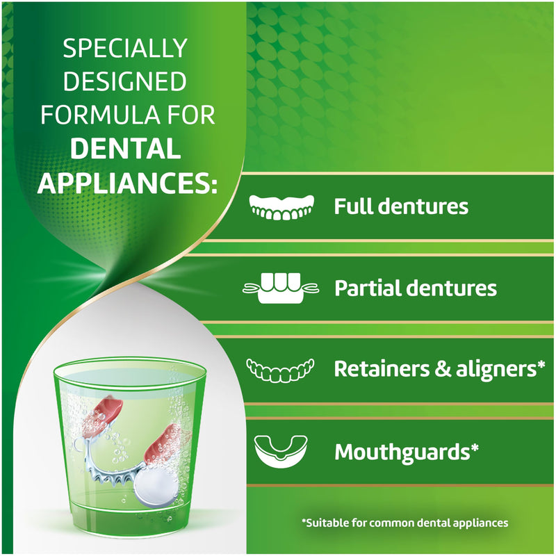 [Australia] - Polident 3 Minute Denture Cleanser Tablets - 90 count (Pack of 2) Pack of 2 