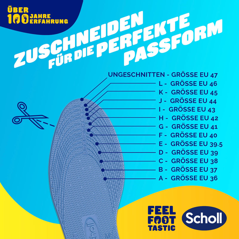 [Australia] - Scholl shock absorbing insoles, extra thin, 1 pair 
