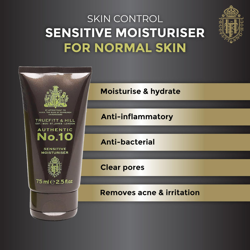 Truefitt & Hill Authentic No. 10 Sensitive Moisturiser 75ml