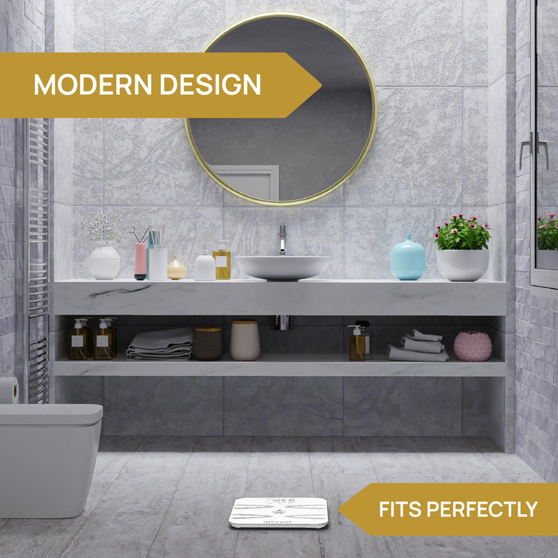 INEVIFIT Body-Analyzer Scale, Highly Accurate Digital Bathroom Body Composition Analyzer, Measures Weight, Body Fat, Water, Muscle, BMI, Visceral Levels & Bone Mass for 10 Users. Includes Batteries White