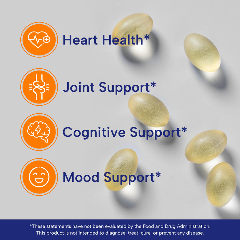 OmegaVia EPA 500 mg, Purified Omega 3 Fish Oil, Burpless (120 Softgels) | High EPA in Triglyceride Form, Mood, Brain & Joint Support, Non-GMO Gluten-Free, Easy to Swallow, IFOS 5-Star, 120-Day Supply 120 Count (Pack of 1)