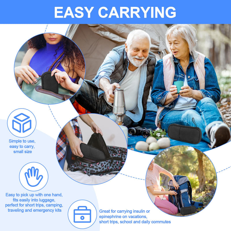 [Australia] - MXTIMWAN Insulin Pen Cooler Bag, Diabetic Medication Bag, Insulated Medicine Bag Airplane, Cooler Diabetes Medication with 2 Ice Packs for Holding Diabetic Utensils 