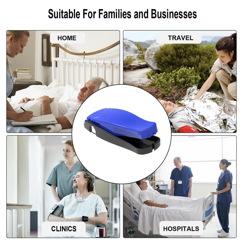[Australia] - Needle Clipper for Insulin Syringe, Portable Sharps Container for Disposal Sharps, Compatible with 28-32Ga Syringe Needle, Fit Home and Travel Blue 