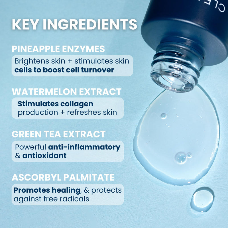 Clean Skin Club Vitamin C Serum & Brightening Booster, Vitamins A, E, D & K, Anti Aging Collagen Clear Facial Care, Glow, Scars, Sun Damage, Age