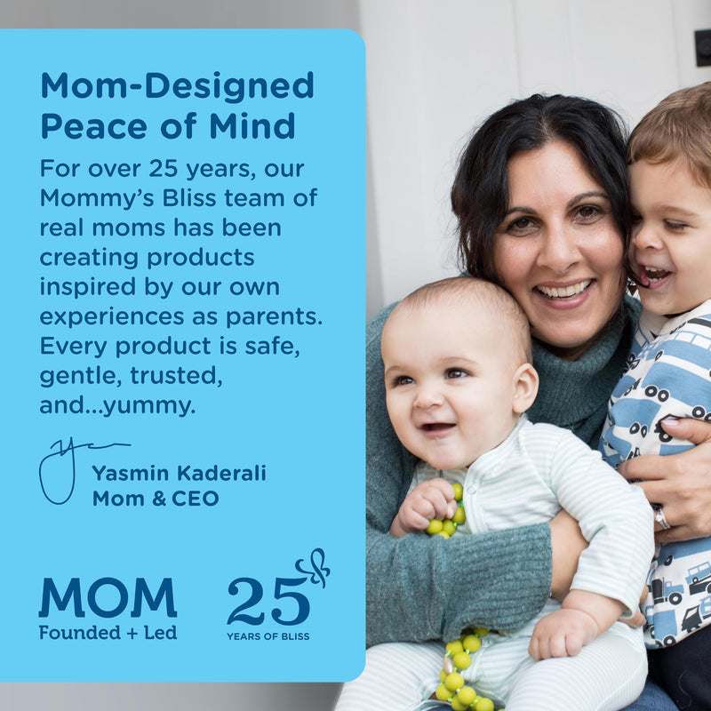 [Australia] - Mommy's Bliss Organic Gripe Water Pacifier Gel for Newborns, Relieves Occasional Stomach Discomfort from Gas, Colic & Fussiness*, Age 2 Weeks +, 0.53 Oz (45 Servings) Organic Gripe Water Gel 
