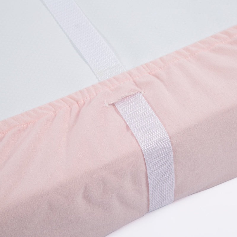 [Australia] - TILLYOU Changing Pad Cover Set in Soft Jersey Material - Fits 32"/34''x16" Contoured Pad for Babies,Peachy Pink & Lt Gray 2 Piece Assortment 2-pack Peachy Pink & Lt Gray 