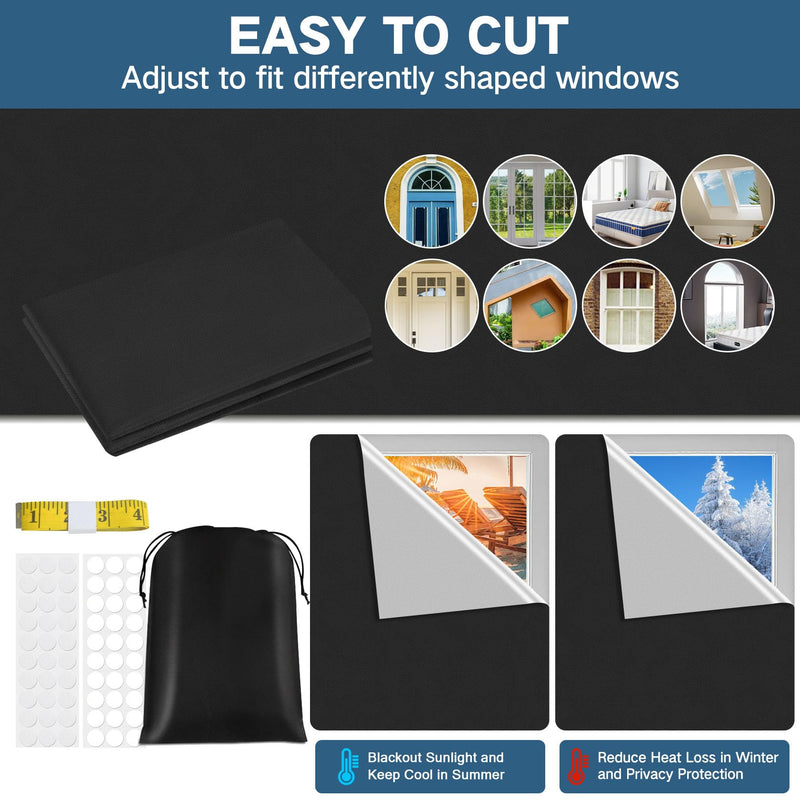[Australia] - Blackout Curtains for Bedroom, (157" x 57") Window Blinds, Blackout Shades, Blackout Window Cover for Room, Travel, Dormitory 157" x 57" 