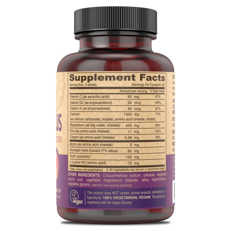 DEVA Vegan Calcium Magnesium Supplement, Plus Zinc, Vitamins C, D & K, Boron, 90 Tablets