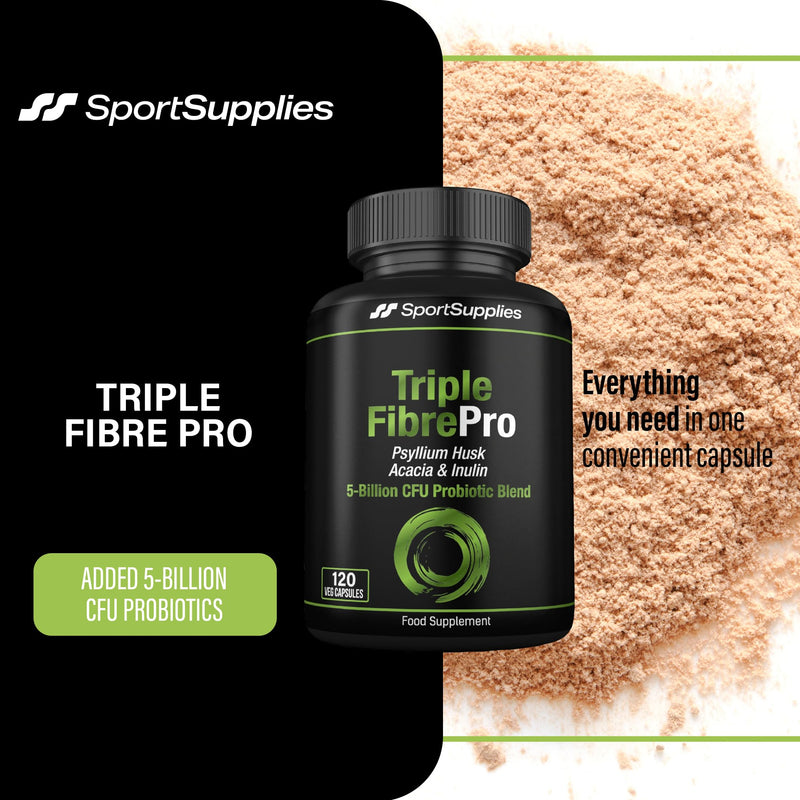 Daily Fibre & Probiotic Complex – Psyllium Husk, Inulin & Live Cultures for Gut Health, Bloat Support & Digestive Balance