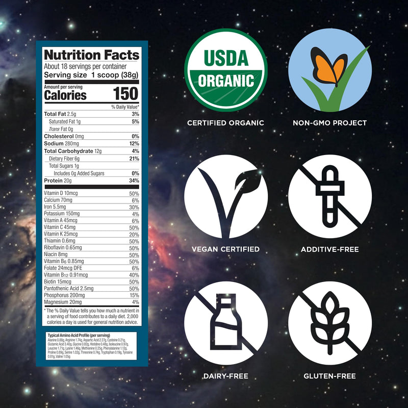 Vega All-in-One Nutrition Organic Vegan Protein Powder – Berry, 20g Protein Meal Replacement Shake – 1.52 lbs (18 Servings) 1.52 Pound (Pack of 1)