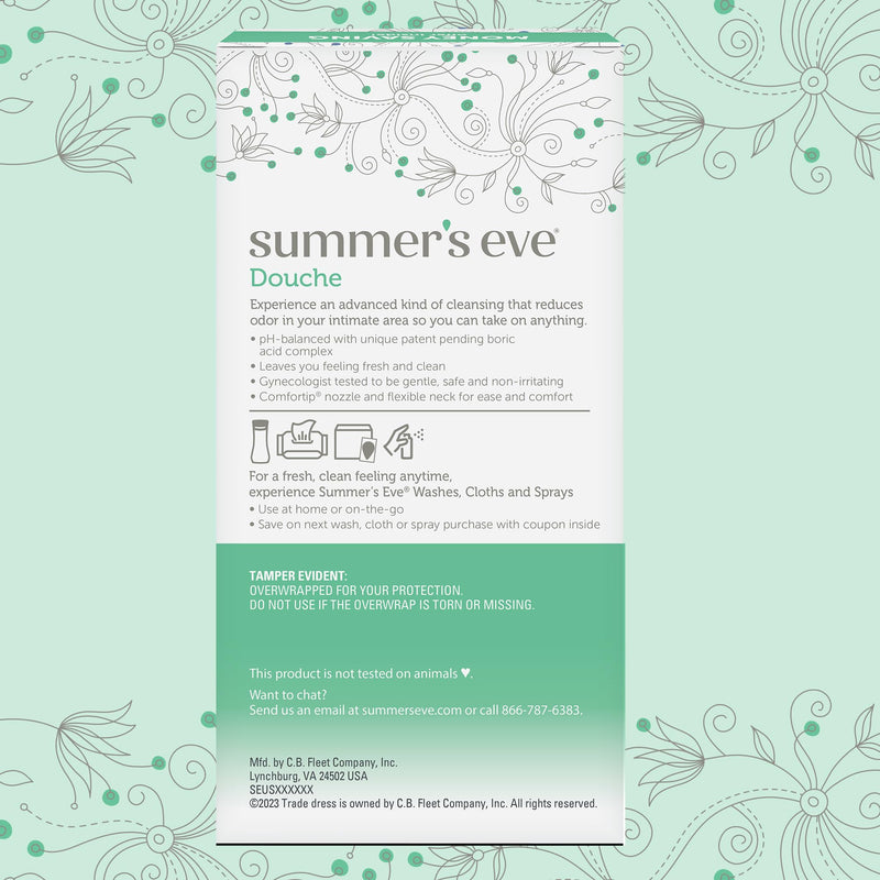 [Australia] - Summer's Eve Feminine Douche, Complete Clean Odor Reduction with Boric Acid Complex, 2 Units, 4.5 oz Each Sanitary Napkin 