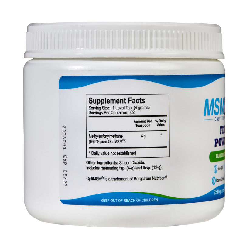 [Australia] - KALA HEALTH MSMPure Fast Dissolving Fine MSM Powder Crystals ‚Äì US-Made MSM for Joint Health, Skin Appearance, and Hair & Nail Support ‚Äì 8.8 oz, Organic Sulfur Unflavored 8.8 Ounce (Pack of 1) 
