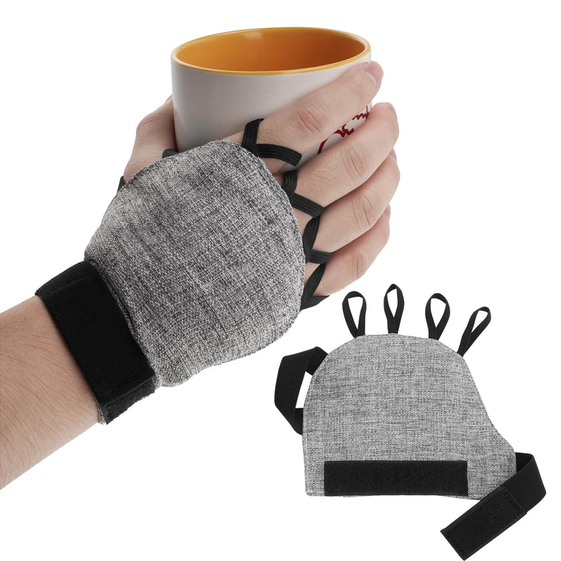 [Australia] - Zipcase Weighted Gloves for Tremors to Provide Hand Stability,Perfect Writing Weights & Hand strenthening Tool, Gray Pair 