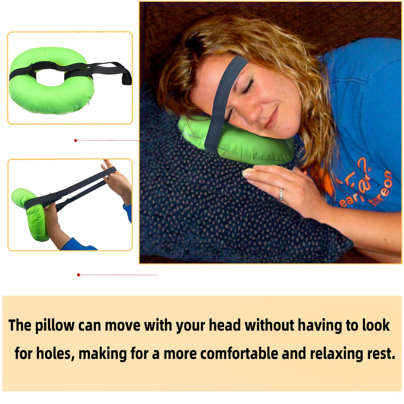 [Australia] - Pillow with an Ear Hole Small Ear Pain Pillow with Headband for Ear Pain and CNH Ear Piercing Ear Inflammation Pressure Sores Side Sleeping Pillow Ear Guard Cushion 