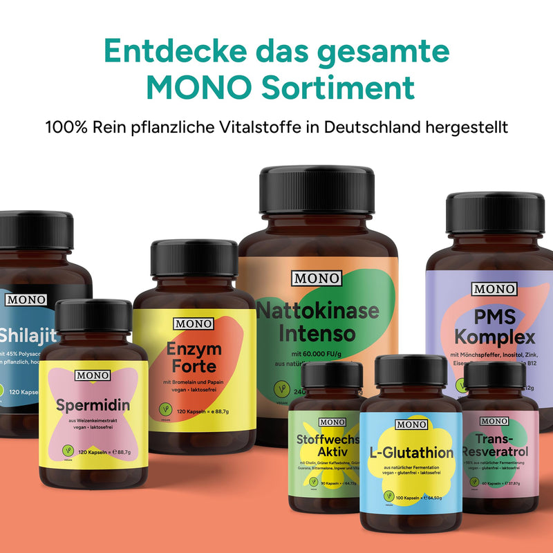 [Australia] - MONO® Trans-Resveratrol high dose | 500mg bioactive trans-resveratrol (Veri-te™) from Switzerland per capsule | Premium quality from DE | 98% Trans-Resveratrol - Vegan 1 x 60 capsules 