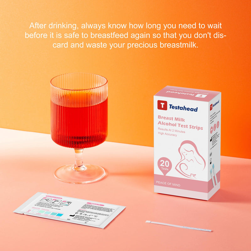 [Australia] - 36Pcs Alcohol Test Strips for Breastmilk, Quick Results in 2 Minutes Breast Milk Alcohol Test Strips for Breastfeeding Moms at Home Holiday Party 