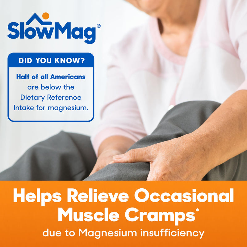 [Australia] - SlowMag Muscle + Heart Magnesium Chloride with Calcium Supplement to Support Muscle Relaxation, Occasional Muscle Cramping & Heart Health, High Absorption, 120 Count Unflavor 120 Count (Pack of 1) 